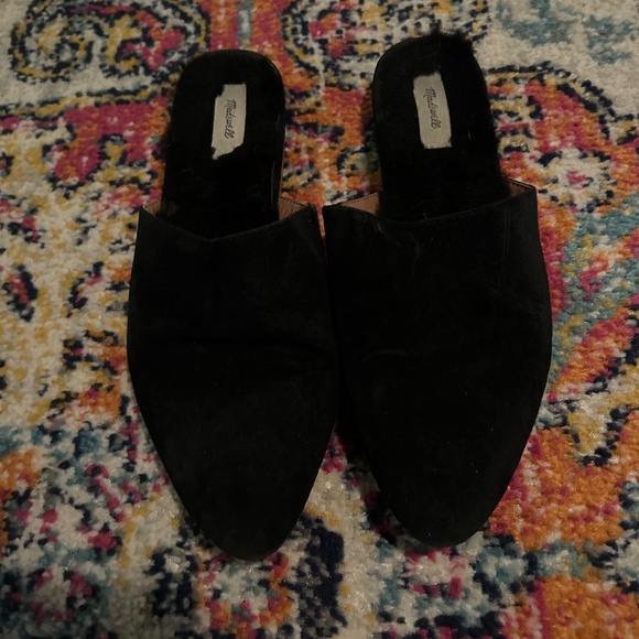 Madewell Shoes - Madewell Black Leather Mules